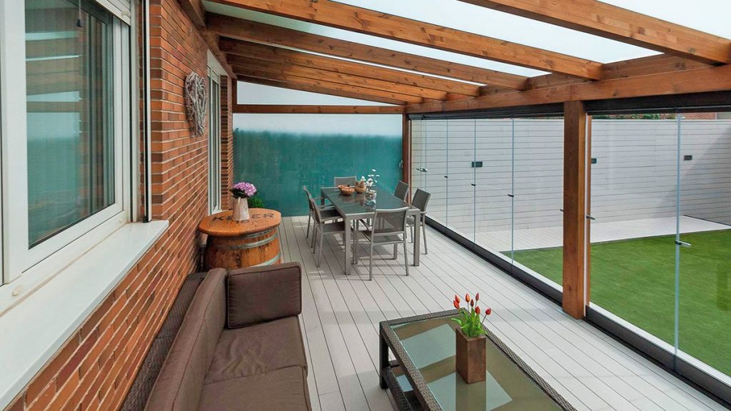 Tarima para utilizar en restaurantes